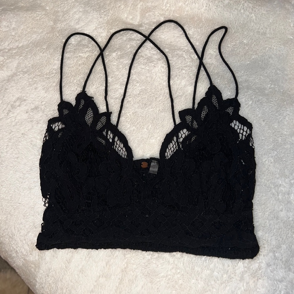 Black “FreePeople One Adella Bralette”